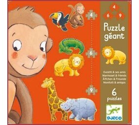 Djeco Vloerpuzzel Marmoset en vrienden