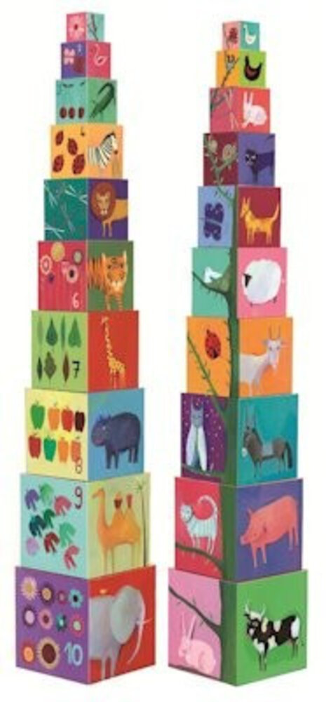 Djeco Stapelblokken Natuur en Dieren