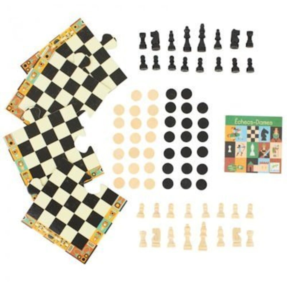 Djeco Nomand Game - Schaken en Dammen Djeco Nomand Game - Schaken en Dammen
