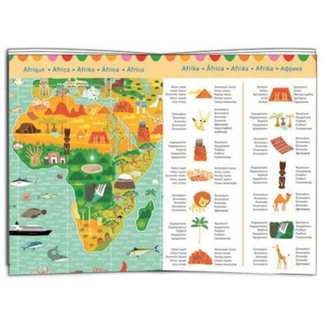 Djeco Observatie puzzel Reis rond de Wereld 200 st