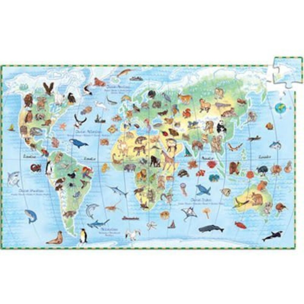 Djeco Observatie puzzel Werelddieren 100 st