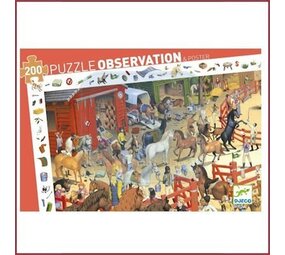 Djeco Observatie puzzel Paardrijden 200 st Djeco Observatie puzzel Paardrijden 200 st
