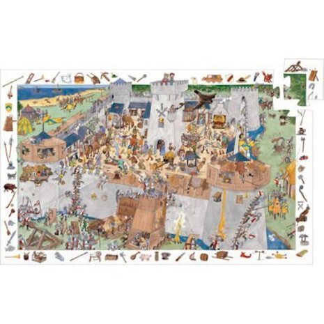 Djeco Observatie puzzel Kasteel 100 st Djeco Observatie puzzel Kasteel 100 st