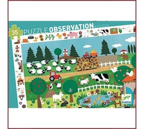 Djeco Observatie puzzel Boerderij 35 st