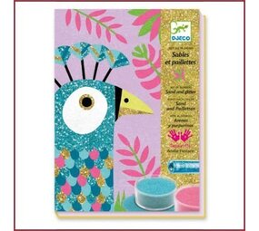 Djeco Knutselset gekleurd zand, Oogverblindende Vogels Djeco Knutselset gekleurd zand, Oogverblindende Vogels
