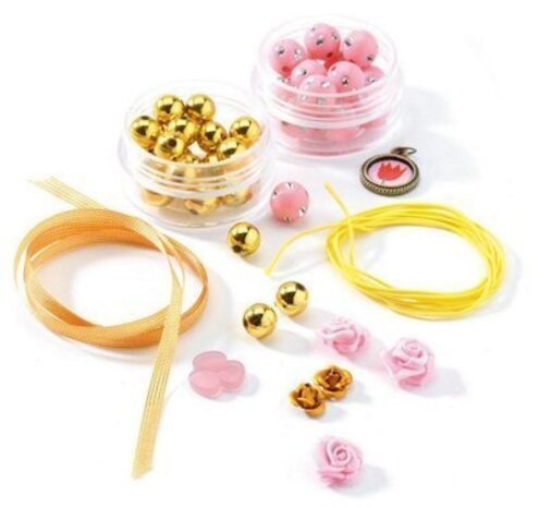 Djeco Knutselset Sieraden kralen en bloemen Djeco Knutselset Sieraden kralen en bloemen
