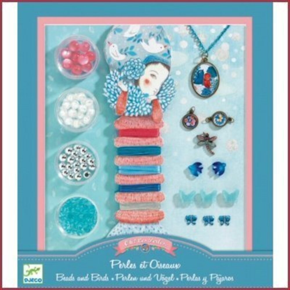 Djeco Knutselset Sieraden kralen en vogels Djeco Knutselset Sieraden kralen en vogels