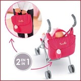 Corolle 2-in-1 buggy-verzorgingstas Cerise