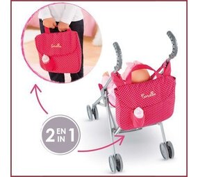 Corolle 2-in-1 buggy-verzorgingstas Cerise Corolle 2-in-1 buggy-verzorgingstas Cerise
