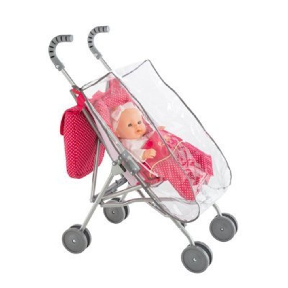 Corolle 2-in-1 buggy-verzorgingstas Cerise
