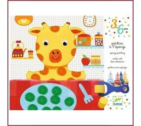 Djeco Knutselset schilderen met sponsjes Djeco Knutselset schilderen met sponsjes