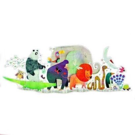 Djeco Vloerpuzzel Dierenoptocht Djeco Vloerpuzzel Dierenoptocht