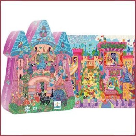 Djeco Silhouet puzzel  Het sprookjeskasteel