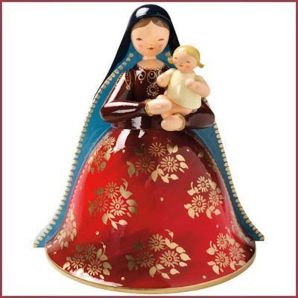 Wendt & Kühn Maria met Kerstkind, rijk beschilderd