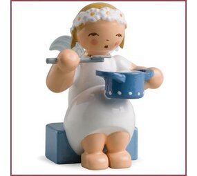 Wendt & Kühn Zittend Margeriten Engel met kookpan Wendt & Kühn Zittend Margeriten Engel met kookpan