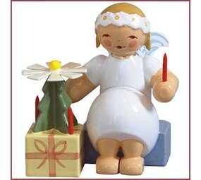 Wendt & Kühn Zittend Margeriten Engel met pyramide Wendt & Kühn Zittend Margeriten Engel met pyramide