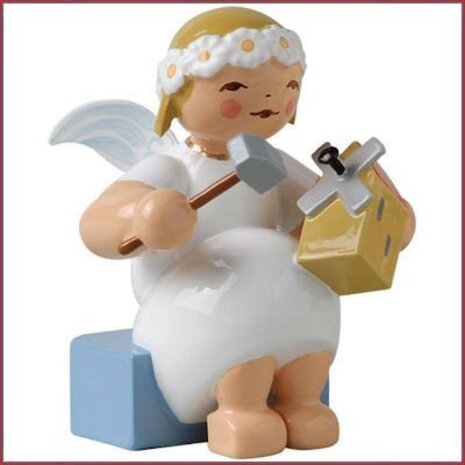 Wendt & Kühn Zittend Margeriten Engel met molen Wendt & Kühn Zittend Margeriten Engel met molen