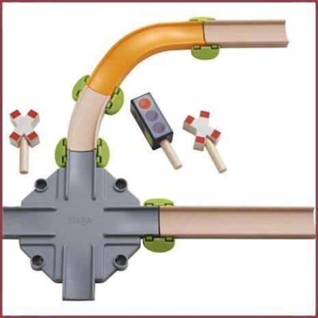 Haba Kullerbü Mijn eerste knikkerbaan uitbreidingsset Stratenkruispunt Haba Kullerbü Mijn eerste knikkerbaan uitbreidingsset Stratenkruispunt