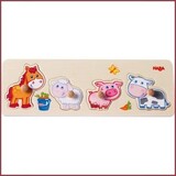 Haba Inlegpuzzel Jonge boerderijdieren