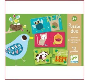 Djeco Duopuzzel Habitat