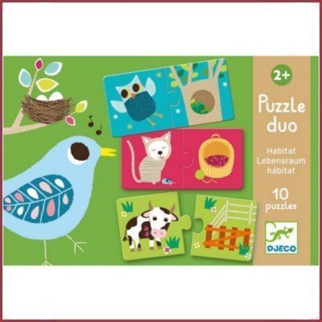 Djeco Duopuzzel Habitat