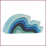 Grimm's Houten stapelblokken Watergolven Grimm's Houten stapelblokken Watergolven