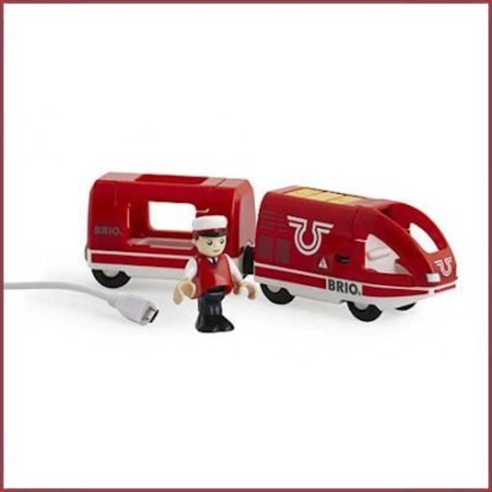 Brio Oplaadbare travel trein met USB-kabel Brio Oplaadbare travel trein met USB-kabel