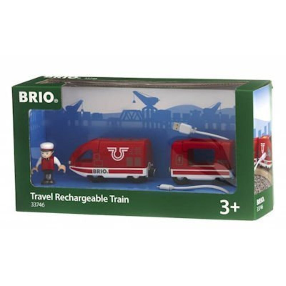 Brio Oplaadbare travel trein met USB-kabel Brio Oplaadbare travel trein met USB-kabel