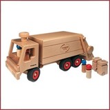 Fagus Houten Vuilniswagen Fagus Houten Vuilniswagen