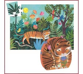 Djeco Silhouet Puzzel De wandeling van de tijger