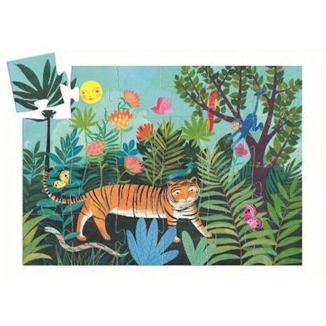 Djeco Silhouet Puzzel De wandeling van de tijger