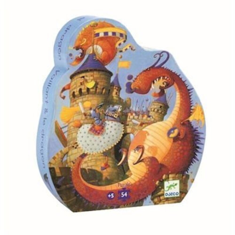 Djeco Silhouet puzzel Joris en de Draak
