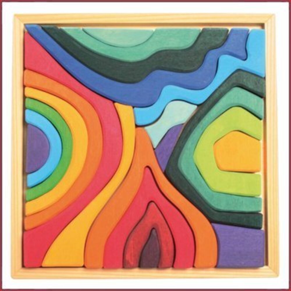 Grimm's Houten blokkenset 4 elementen - Klein