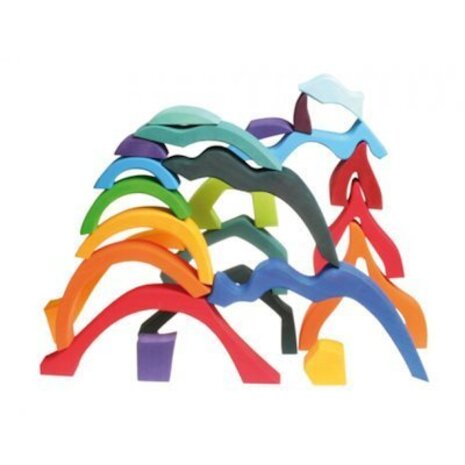 Grimm's Houten blokkenset 4 elementen - Klein