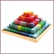 Grimm's Houten blokkenset Pyramide - Groot Grimm's Houten blokkenset Pyramide - Groot
