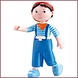 Haba Little Friends buigbaar poppenhuispopje Matze Haba Little Friends buigbaar poppenhuispopje Matze