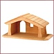 Ostheimer Houten kerststal (voor mini figuren) Ostheimer Houten kerststal (voor mini figuren)