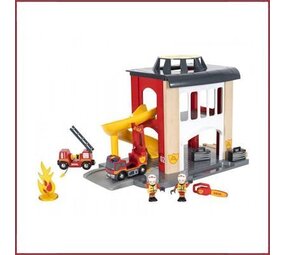 Brio Brandweerkazerne met accessoires