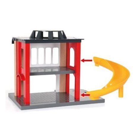 Brio Brandweerkazerne met accessoires