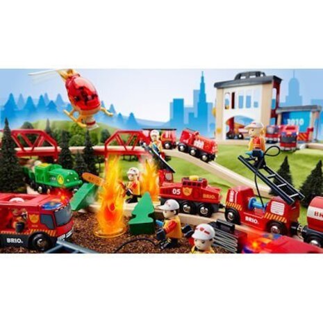 Brio Brandweerkazerne met accessoires
