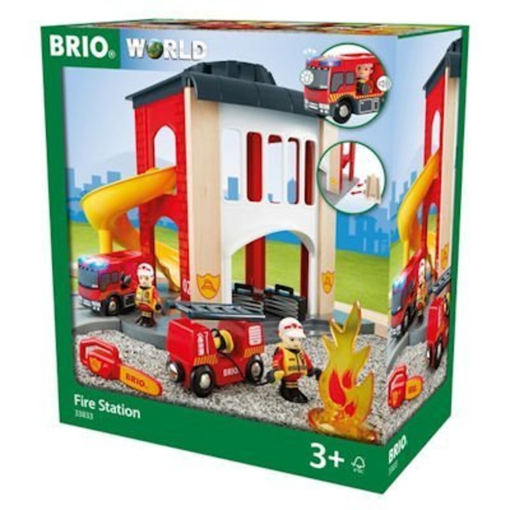 Brio Brandweerkazerne met accessoires