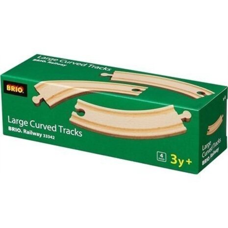 Brio Rail-uitbreidingsset 4 bochten Brio Rail-uitbreidingsset 4 bochten