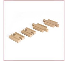 Brio Rail-uitbreidingsset Mini Straight Track pack