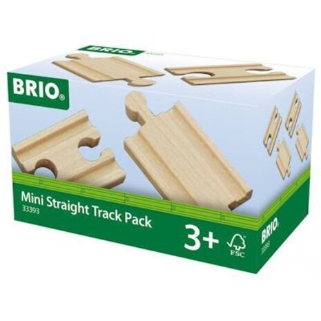 Brio Rail-uitbreidingsset Mini Straight Track pack Brio Rail-uitbreidingsset Mini Straight Track pack