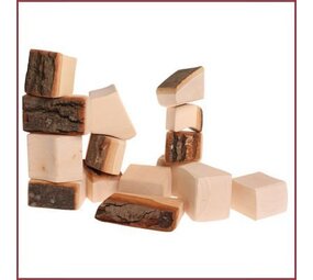 Grimm's Houten blokken met schors Grimm's Houten blokken met schors
