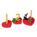 Grimm's Houten kaarsenstandaard Hart - groot Grimm's Houten kaarsenstandaard Hart - groot