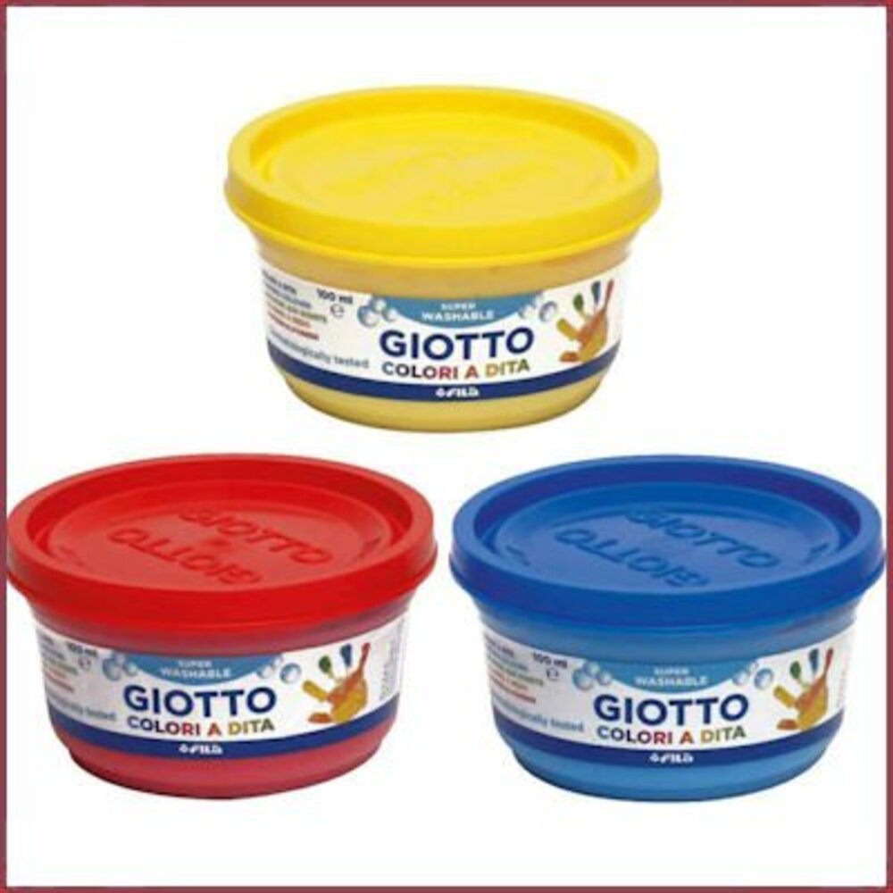 Giotto Giotto vingerverf 3 bakjes Giotto Giotto vingerverf 3 bakjes