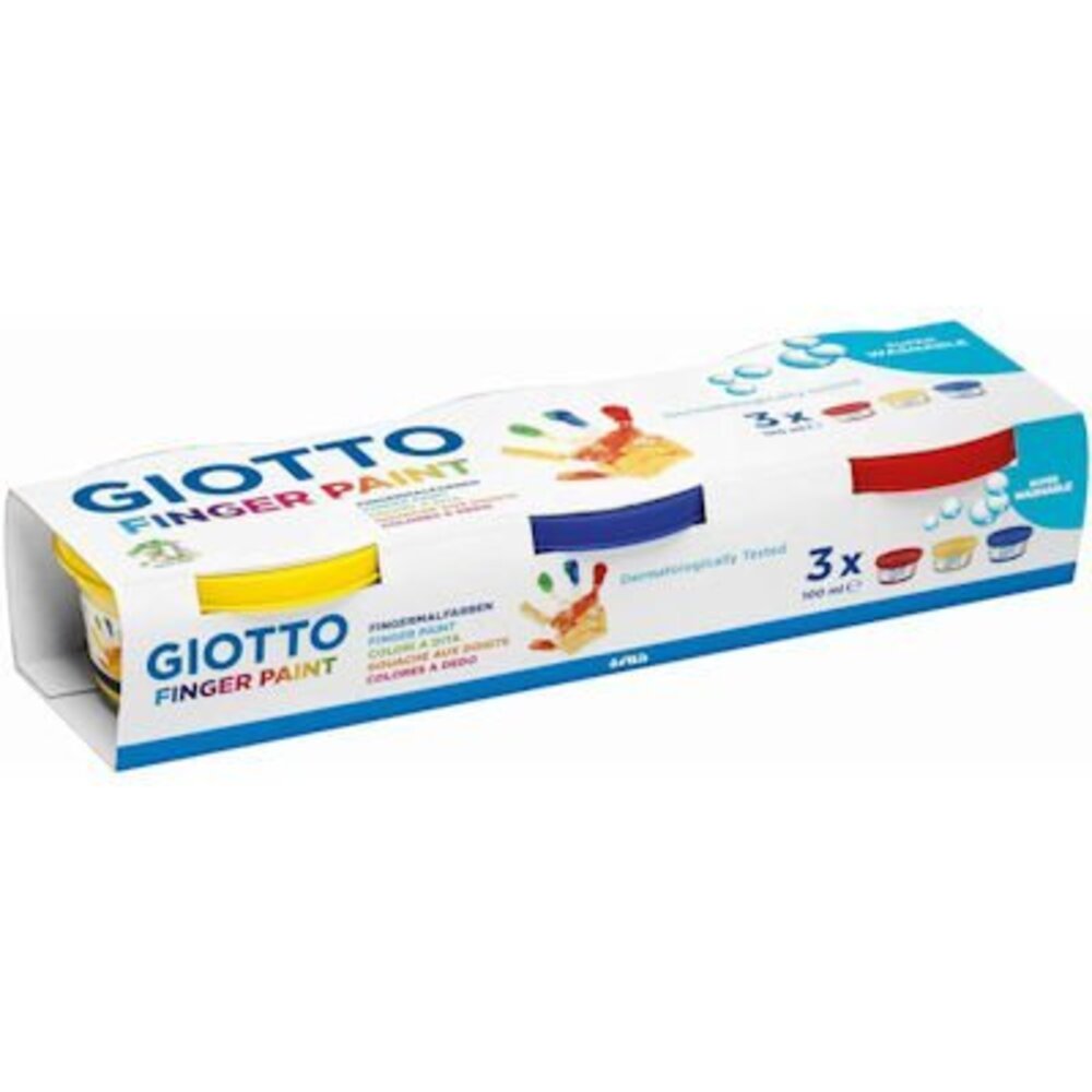 Giotto Giotto vingerverf 3 bakjes Giotto Giotto vingerverf 3 bakjes