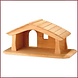Ostheimer Houten kerststal (voor mini figuren) Ostheimer Houten kerststal (voor mini figuren)