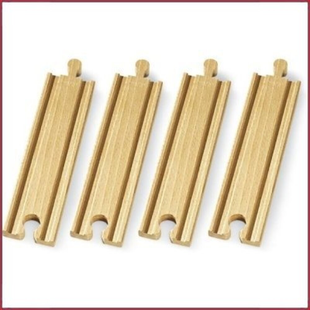 Brio Rail-uitbreidingsset Rechte rails, middellang Brio Rail-uitbreidingsset Rechte rails, middellang